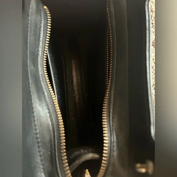 Vintage 90s Coach Black Leather Carousel Bag Handbag RARE *No strap* - Picture 11 of 16